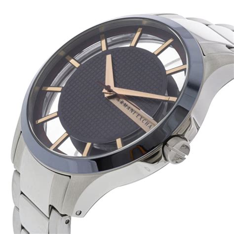 ax2405 armani|Armani Exchange Hampton Grey Metal Men's Watch AX2405.